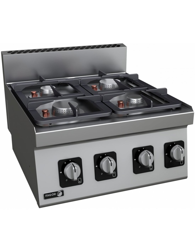 Cocina sobremesa gas 4 fuegos Fagor C-G640