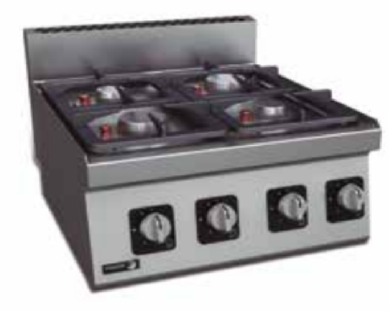 Cocina sobremesa gas 4 fuegos Fagor CI-CG606T 4